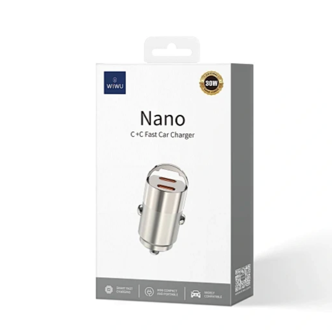 Wiwu Carregador de carro 30W 2IN1 Nano