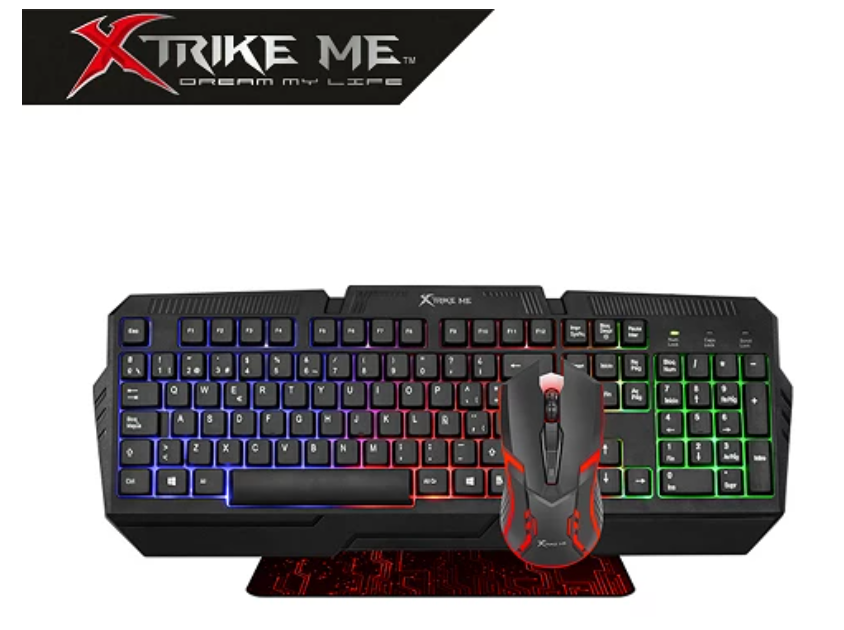 Gaming Combo PC (telo espanhol e mouse OB 1200 DPI / Alfombrilla ) CMX-301