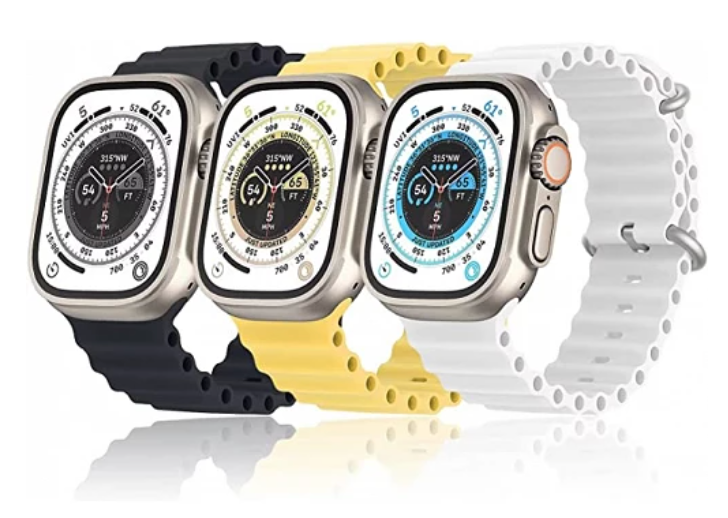 Pulseira de silicone com Ocean Apple Watch 38/40/41 mm 10 cores